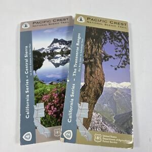Pacific Crest Trail Maps Lot 2 California Series #2 #4 USDA Forest Service PCT G